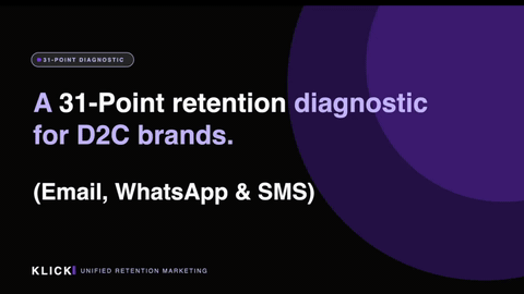 Klick 31-point retention diagnostic preview